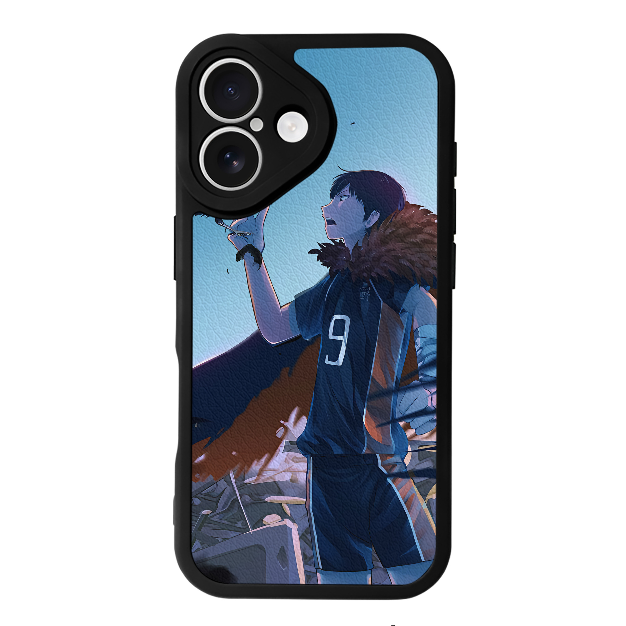 （画像用） ハイキュー!! Haikyu!! 【iPhone 16シリーズ対応】シリコンスマホケース（レザー調） 材質：シリコン